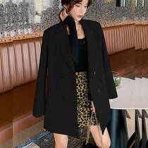 Large size suit jacket female fat mm200 kg spring and autumn Korean version of loose thin casual Joker suit coat tide