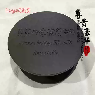 Chinese antique wooden door glass door handle black round door handle logo custom lettering personalized door handle