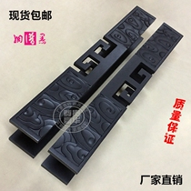 Chinese antique Xiangyun door handle Hotel club wooden door handle Modern luxury bronze glass door handle