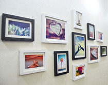 11 frame living room photo wall combination European style frame wall Creative Environmental Protection photo wall can be printed for free