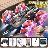 Красная гравитационная индукционная легкая двусторонная ручка, часы