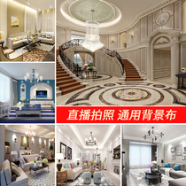 Direct Sowing Room Decoration Background Cloth Atmosphere Living-room Themed Fast Hand Yy Anchor 3d Background cloth Lie body Thu HD Indoor