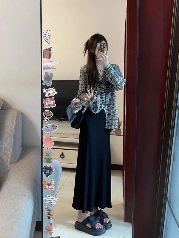 2026 New Korean Style Hollow-Out Knit Sweater Camisole Dress Spring and Summer Outfit with Outerwear Cover-Up Skirt Two-Piece Set 2026 New Korean Style Hollow-Out Knit Sweater Camisole Dress Spring and Summer Outfit with Outerwear Cover-Up Skirt Two-Piece Set