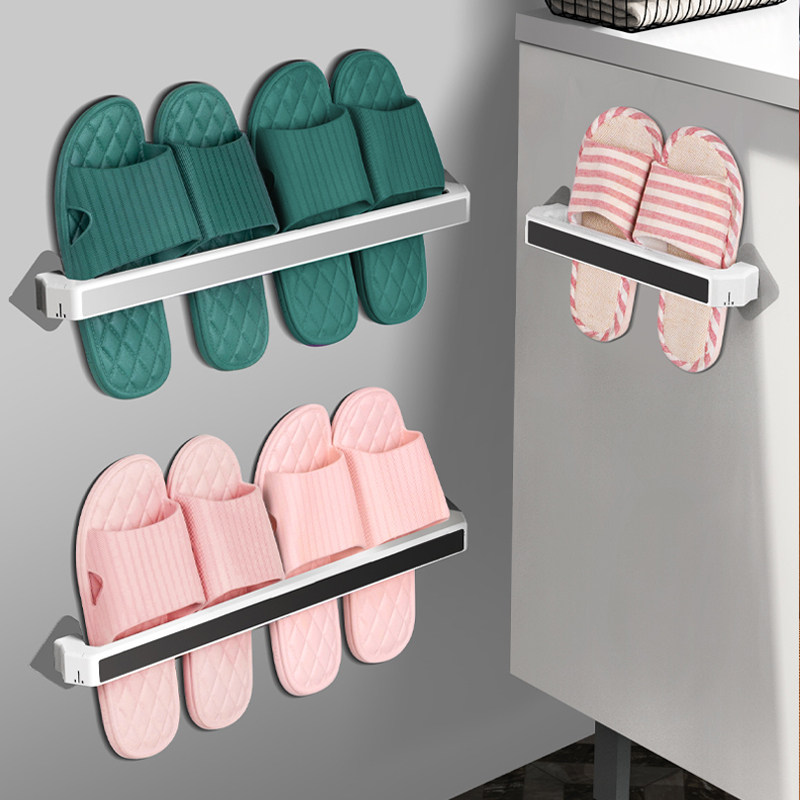 Bathroom slippers stand-free wall-mounted Wall-mounted Toilet containing Divine Shoe Racks rack Toilet Shoes Wall-Taobao