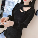 Зимнее вельветовое осеннее платье, пуховик, подходит для подростков, коллекция 2022, премиум класс, яркий броский стиль