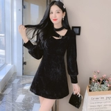 Зимнее вельветовое осеннее платье, пуховик, подходит для подростков, коллекция 2022, премиум класс, яркий броский стиль