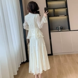 Летнее трехмерное ципао, комплект, юбка, изысканный стиль, китайский стиль, с вышивкой