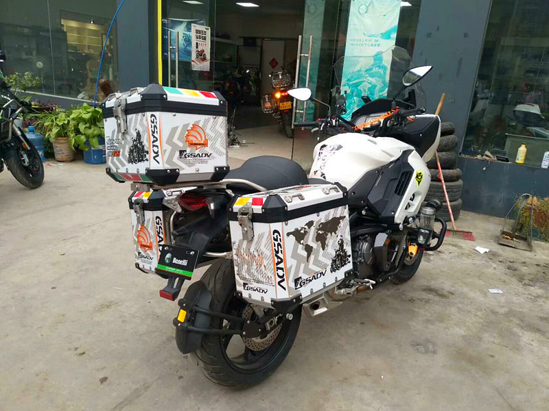Adventure GSADV 2017 mới màu vàng tour 600 hợp kim nhôm bên hộp phía sau hộp phía sau hộp bên - Xe gắn máy phía sau hộp thùng sau xe máy giá rẻ
