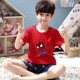 Summer children's pajamas, boys' short-sleeved pure cotton, summer thin, boys, middle and large children's cotton home clothes sets