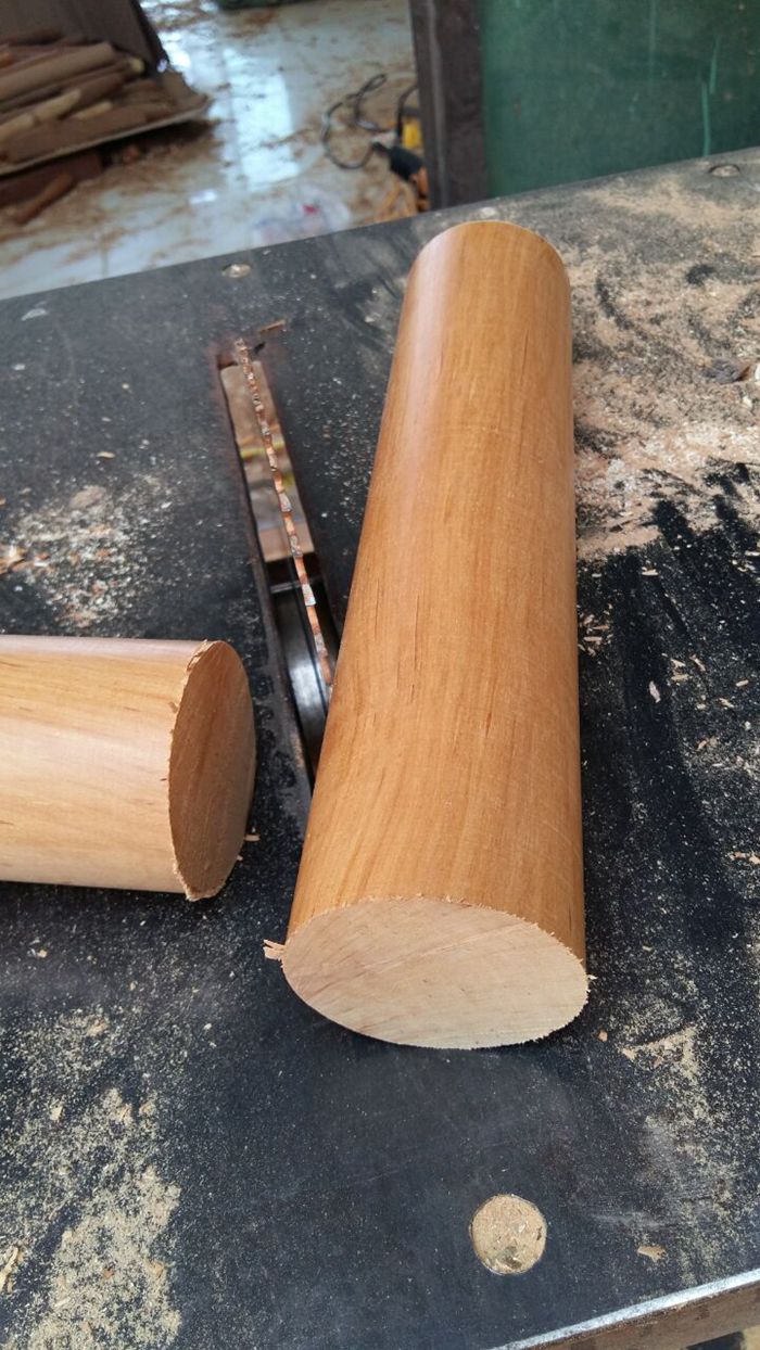 Pear gỗ dày cán pin gỗ rắn bột kèn lớn áp lực dài mặt thanh massager tay dính nướng xanh dụng cụ nhà bếp kệ để dao thớt