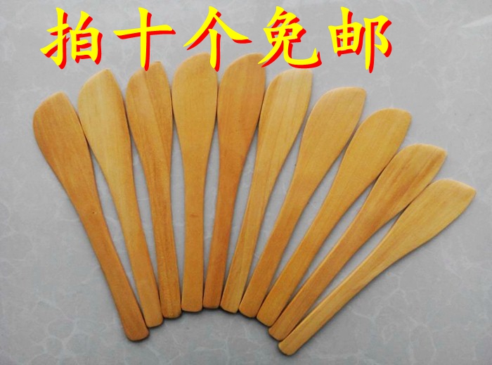 Solid wood dumpling knife environmental protection fruit tree pear wood material bag dumplings pick dumpling stuffing with stuffing wood chips