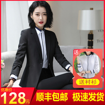 Business suit Womens dress Business suit Womens suit Formal suit Fashion slim suit Womens suit Interview work suit