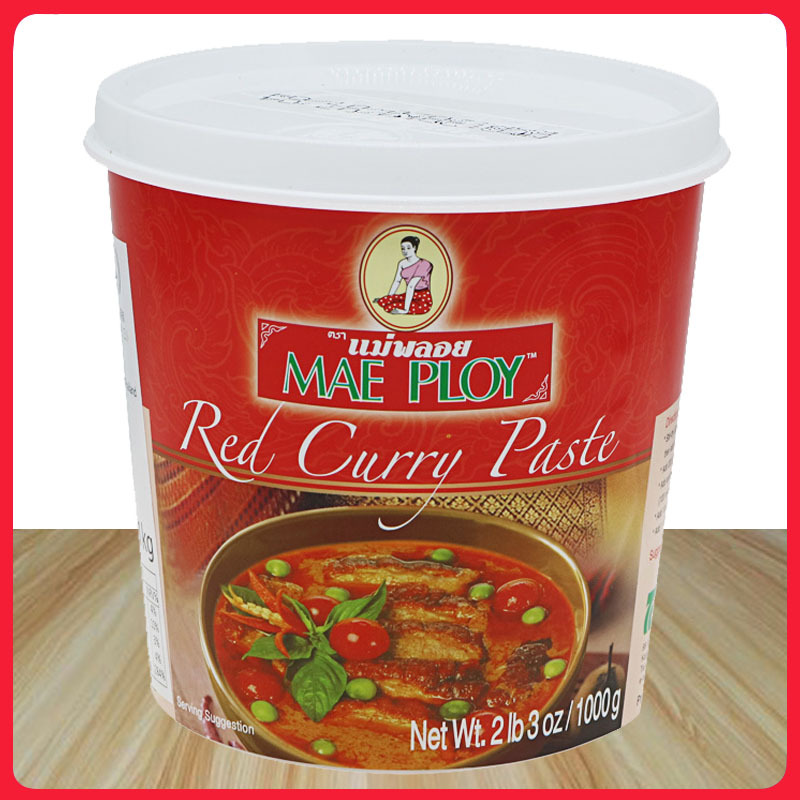 Tai Niang Red Curry Paste 1kg, Imported from Thailand, Curry Paste for Chicken, Beef, Fish, and Egg Dishes, Southeast Asian Flavor 