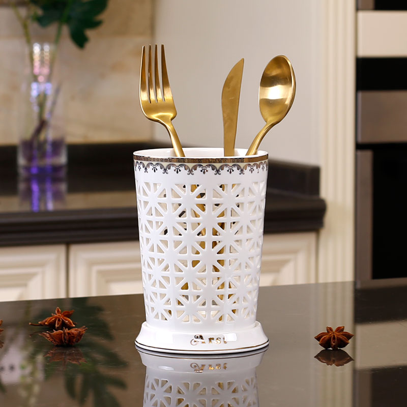 Ya cheng DE ceramic cylinder storage size of carve patterns or designs on woodwork chopsticks home cage drop hollow out creative up phnom penh is received