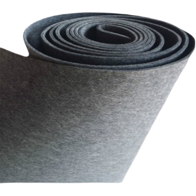 Felt with back glue dark grey 2mm thick car soundproof felt zig self-adhesive door sticker background wall Decorative Sound-absorbing Felt