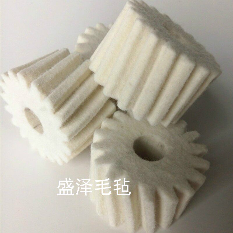 Imported lubricated felt gear custom high precision wool felt gear National standard straight tooth helical gear custom