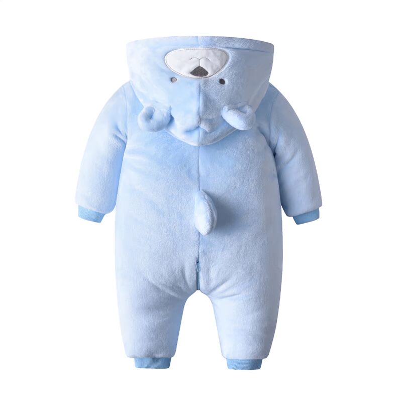 Quần áo trẻ em nam nữ dễ thương Áo cotton một mảnh 0-12 tháng mùa đông Quần áo hình thú dày romper bộ quần áo liền thân cho bé