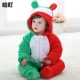 Quần áo cho bé mùa đông 3 tháng 1-2 tuổi bé trai và bé gái dày jumpsuit jumpsuit cotton quan ao tre em