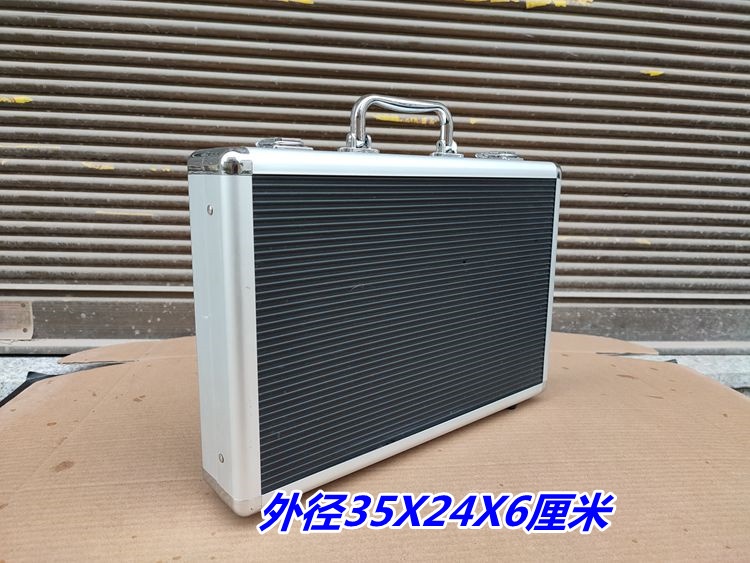 Large aluminum alloy toolbox parts box small instrument protection box jewelry coin card portable storage box