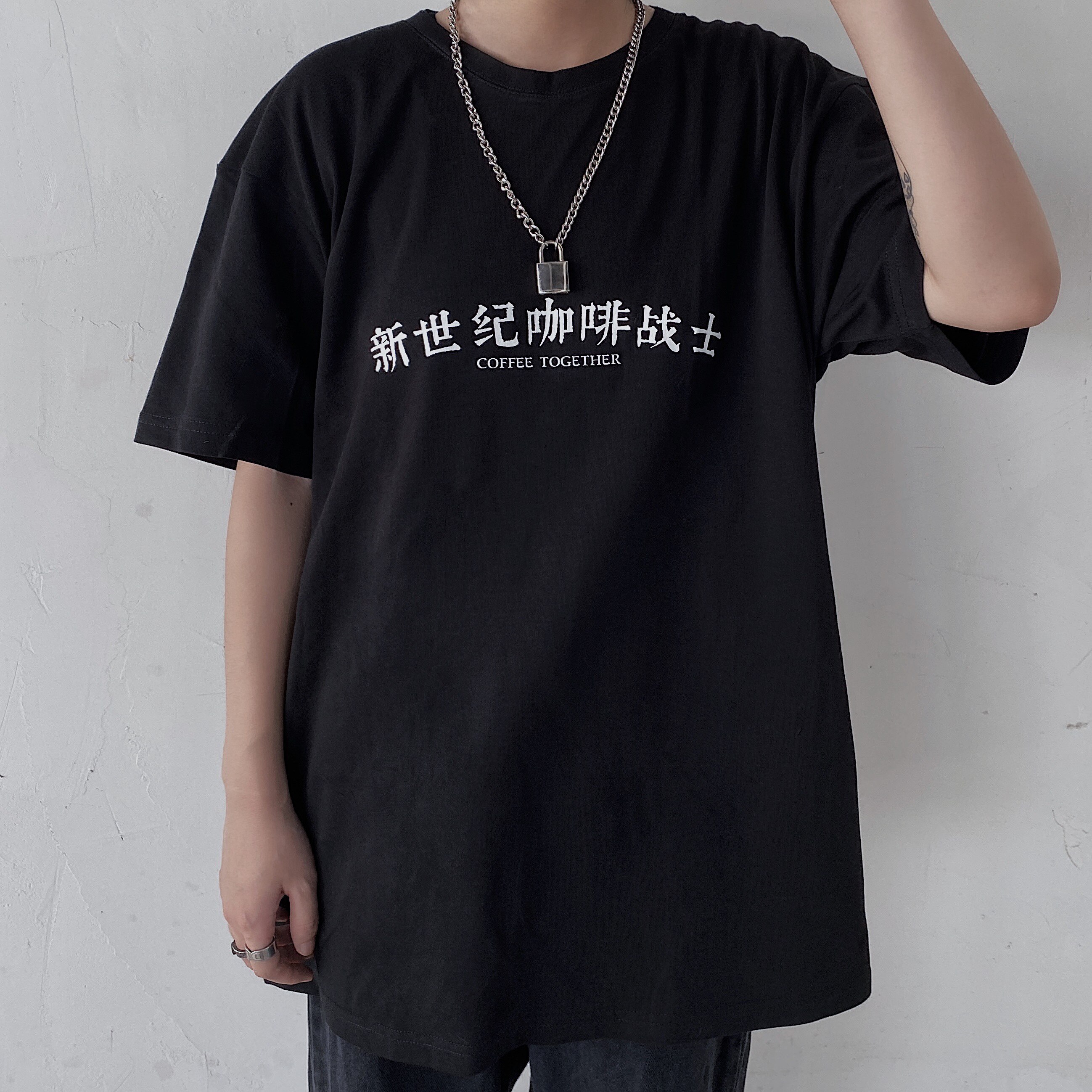 New Century Coffee Warrior Black White) Original Cultural T-shirt Short Sleeve Round Neck SCA Barista BARISTA Short T