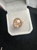 Pure natural ghost ring, 925 silver inlaid with live mouth, stone size 14*16mm, weight 6.6 grams, fidelity