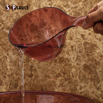 Japan SP SAUCE plastic water ladywater baths bath water spoons Home Kitchen short shank Scoop Water Scoop Shampoo