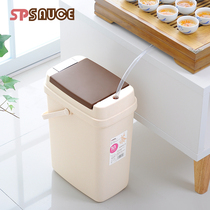Japanese SP Sauce multifunctional tea bucket with handle can filter storage bucket tea residue drain trash can