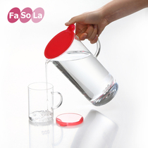 Japan Fasola cold water pot home lead-free glass with lid explosion-proof juice jug heat resistant cold water kettle idea