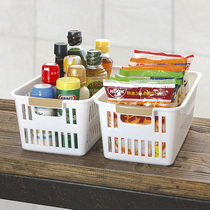 Japan Imports Sanada Kitchen Food Intake Basket Bathroom bathroom Wash Containing Basket Finishing Basket Plastic Basket Basket