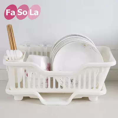 Japan fasola kitchen drain dishwashing rack dish cabinet Plastic bowls and chopsticks tableware storage box dish rack storage rack