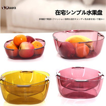 Japan SP SAUCE Plastic fruit tray Creative double-layered fruit tray Living room Containing Box Candy Box Litter Placement Box