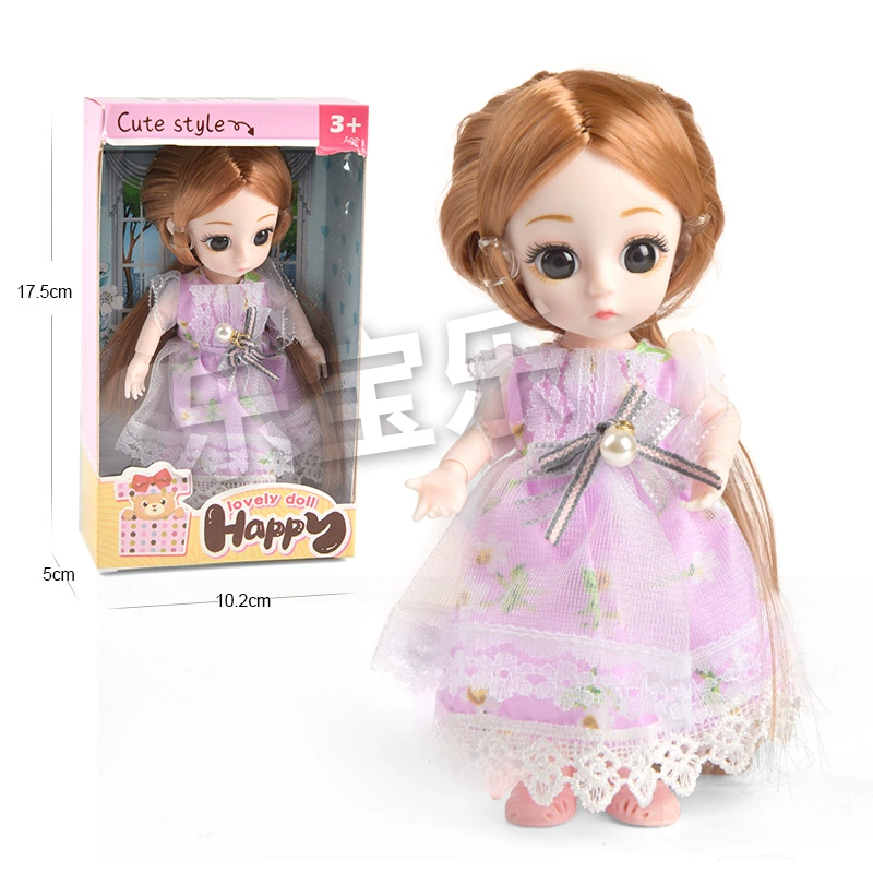 16cm Pui Ling Barbie công chúa ăn mặc quần áo salon đơn tinh tế nhỏ đồ chơi búp bê Lolita cô gái