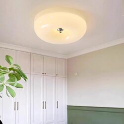French Cream Style Bedroom Ceiling Lamp, Antique Style Cream Pudding Style Study Lamp, Simple Modern Dining Room Lamp