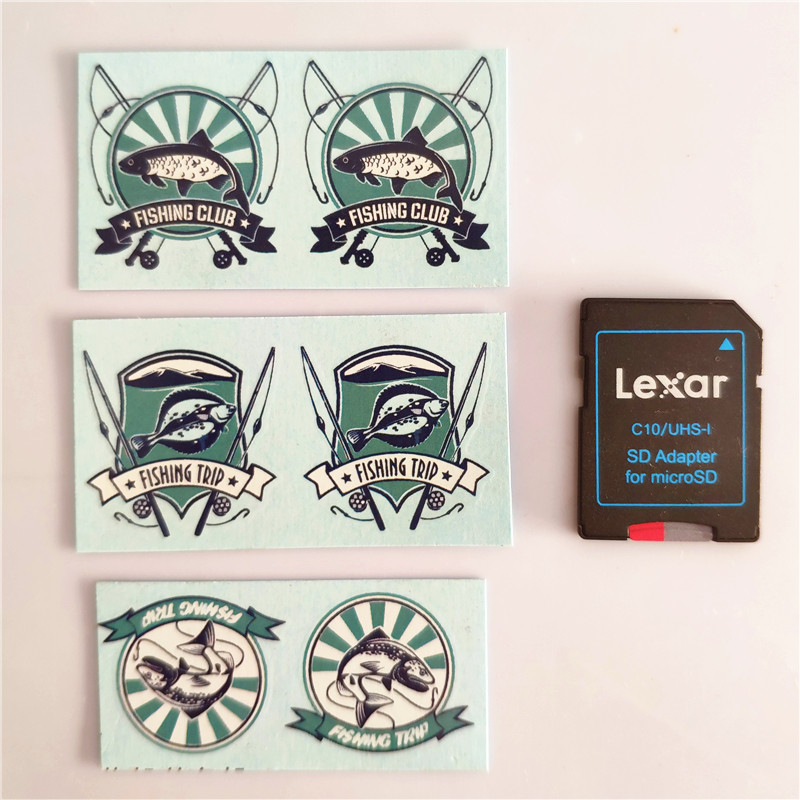 1:18 1:18 1:20 water sticker remote control ship mode simulation remote control model boat water transfer fishing boat logo