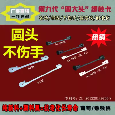 Kiwi fruit grape tie branch clip tie silk tie Vine buckle clip round head does not hurt hand dyed stone pine powder