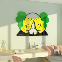 kaws Sesame Street Creative TV Background Wall Decoration Bedroom room Placement Living room Acrylic Wall Stickers