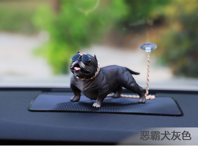 Xe bắt nạt chó trang trí xe cá tính sáng tạo xe cung cấp xu hướng chó trung tâm điều khiển mô phỏng búp bê - Ô tô nội thất Accesseries đồ trang trí xe ô tô