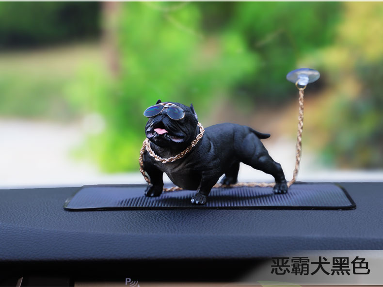 Xe bắt nạt chó trang trí xe cá tính sáng tạo xe cung cấp xu hướng chó trung tâm điều khiển mô phỏng búp bê - Ô tô nội thất Accesseries đồ trang trí xe ô tô