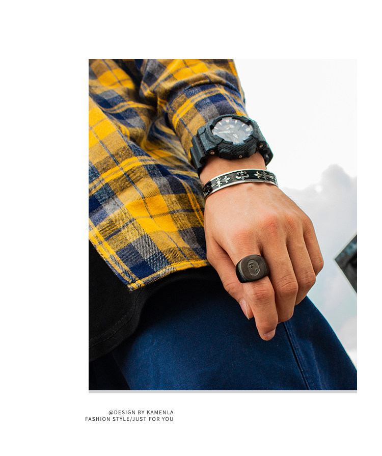 Bague mixte OTHER   en Acier au titane - Ref 3088331 Image 17