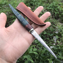 (Ingenuity) Handmade customized Damascus steel food carving knife main knife carving knife fruit knife small straight knife