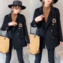 European Station double-sided cashmere coat women short double-sided suit 2021 spring new European wool jacket