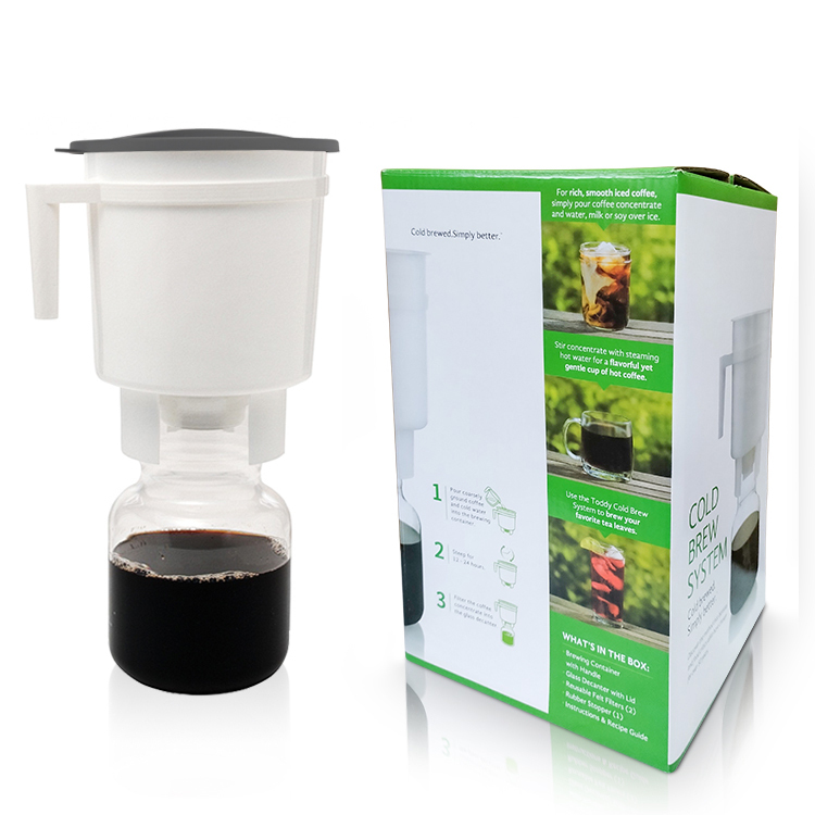 Cold Brew Coffee Bucket Commercial Ice Drip Pot Cold Brew Tea Pot 1.6L Large Capacity Filter Bag Suitable for Toddy Cold Brew Bucket