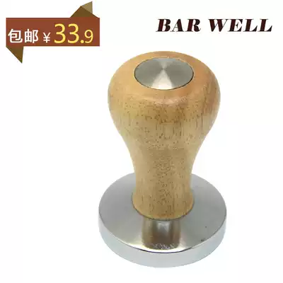 Coffee Press powder hammer 49 51 58MM wooden handle stainless steel powder press machine 57 5mm hammer filler