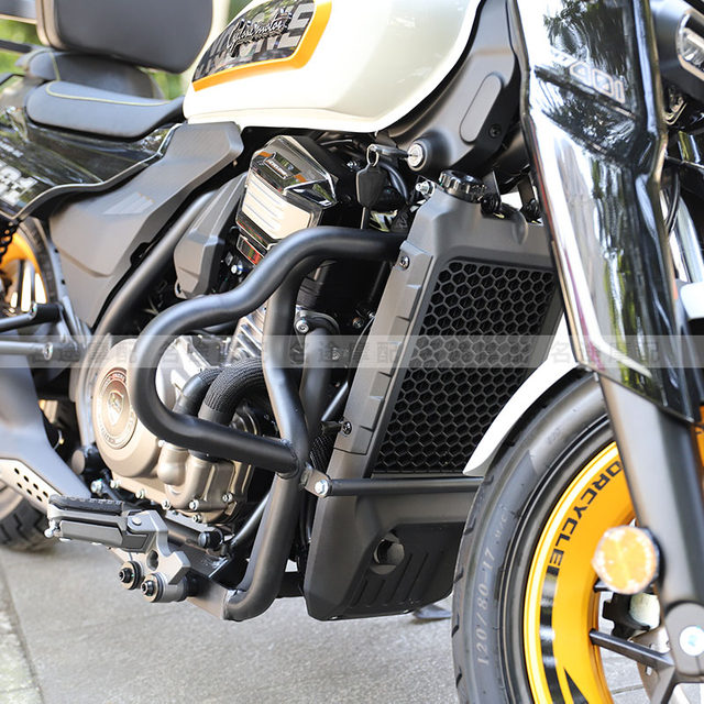 Suitable for Sekolong AQS401 cruise motorcycle modified front guard and anti-fall bar SR400-3C anti-fall frame