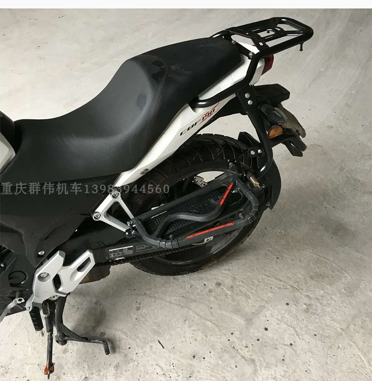 Áp dụng cho Sundiro Honda Warhawk CBF190X xe máy sửa đổi phía sau kệ đuôi cuộn kệ bàn đạp khung inox xe grande 2020