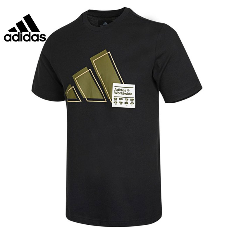 Adidas Men's Sports Training Round Neck Short-sleeved T-shirt