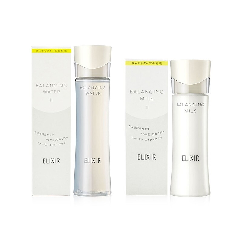 日本 怡丽丝尔ELIXIR水油平衡保湿水乳1号2号清爽型滋润型168ml+130ml