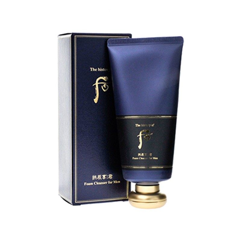 韩国后whoo 拱辰享君男士控油泡沫洁面乳洗面奶180ml 清爽保湿