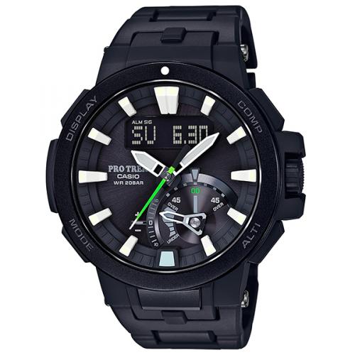 卡西欧（CASIO）男表PRW-7000FC-1JF系列海拔气压温度测量指南针太阳能六局电波防水手表
