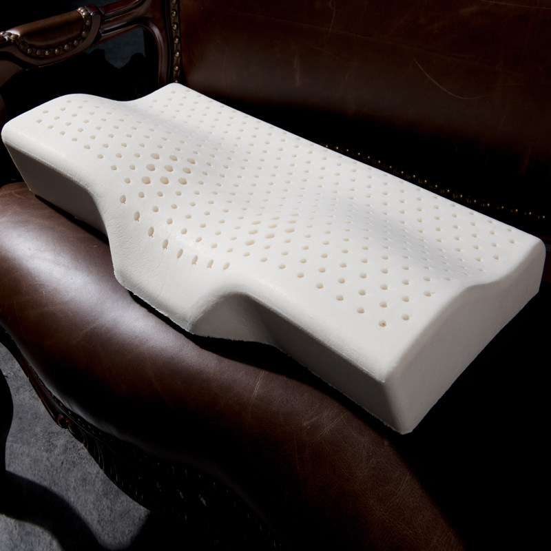 慕思（DeRUCCI）苏菲娜系列 蝶形乳胶枕头 酒店成人天鹅绒面料90%以上泰国进口颈椎枕护颈枕 蝶形乳胶枕 PSZ1-177